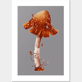 Magic mushroom Posters and Art